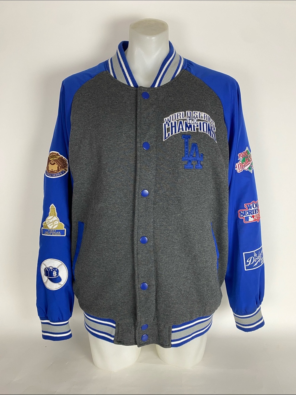 Los Angeles Dodgers World Series 6X CHAMPIONS Jacket by G-III - MLB Licensed XL